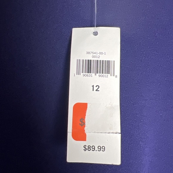 Banana Republic Bell Sleeve Stretch Sheath Dress Size 12 Deep Purple NWT - Picture 3 of 7